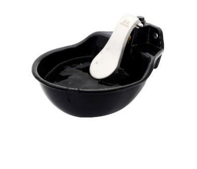 Чугунная чаша для поения с лопаткой SS304---2.5L